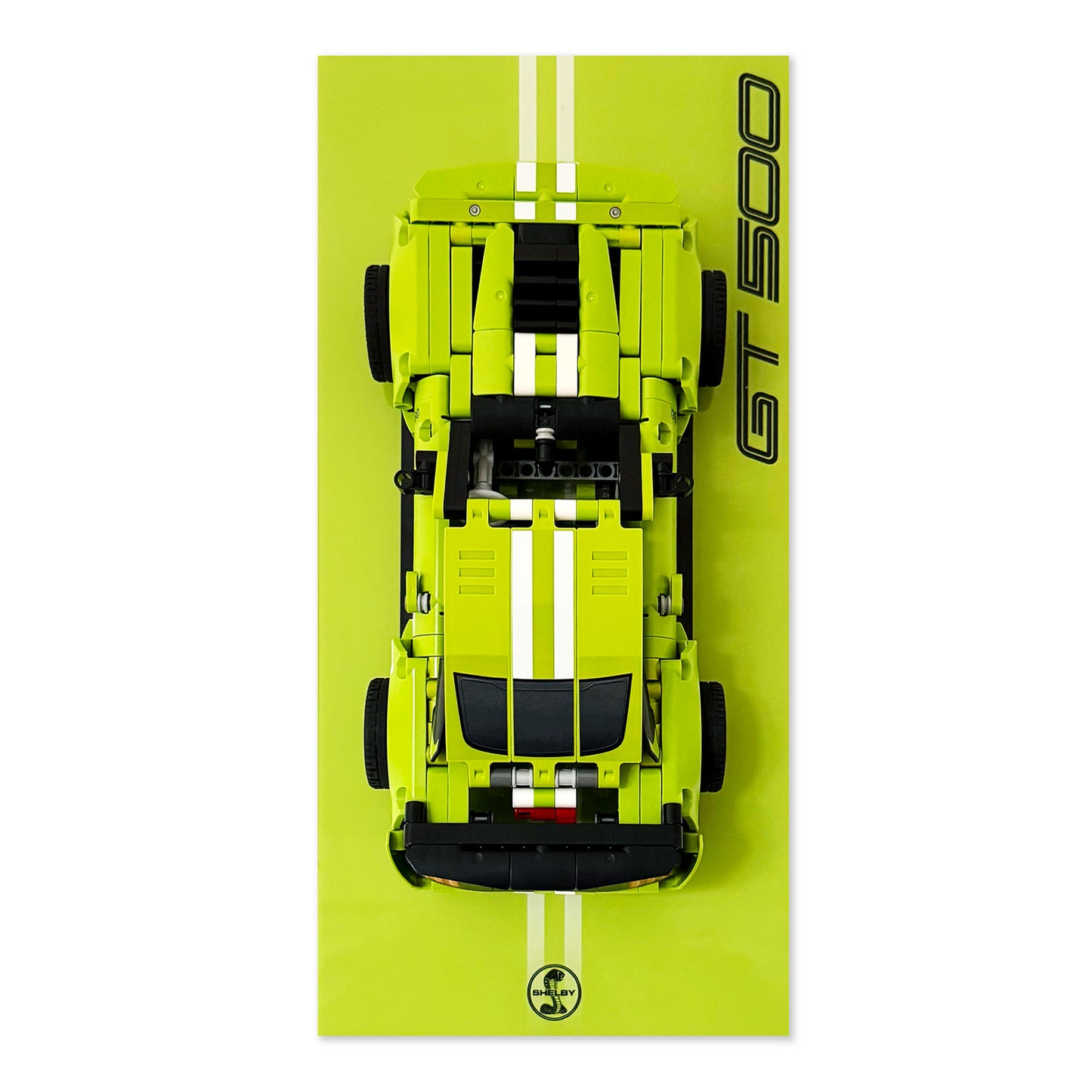 Wall Mount Display for LEGO® Technic Ford Mustang Shelby GT500 42138 in Acrylic