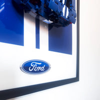 Acrylic Wall Display Mount & Frame for LEGO® Technic Ford GT 42154