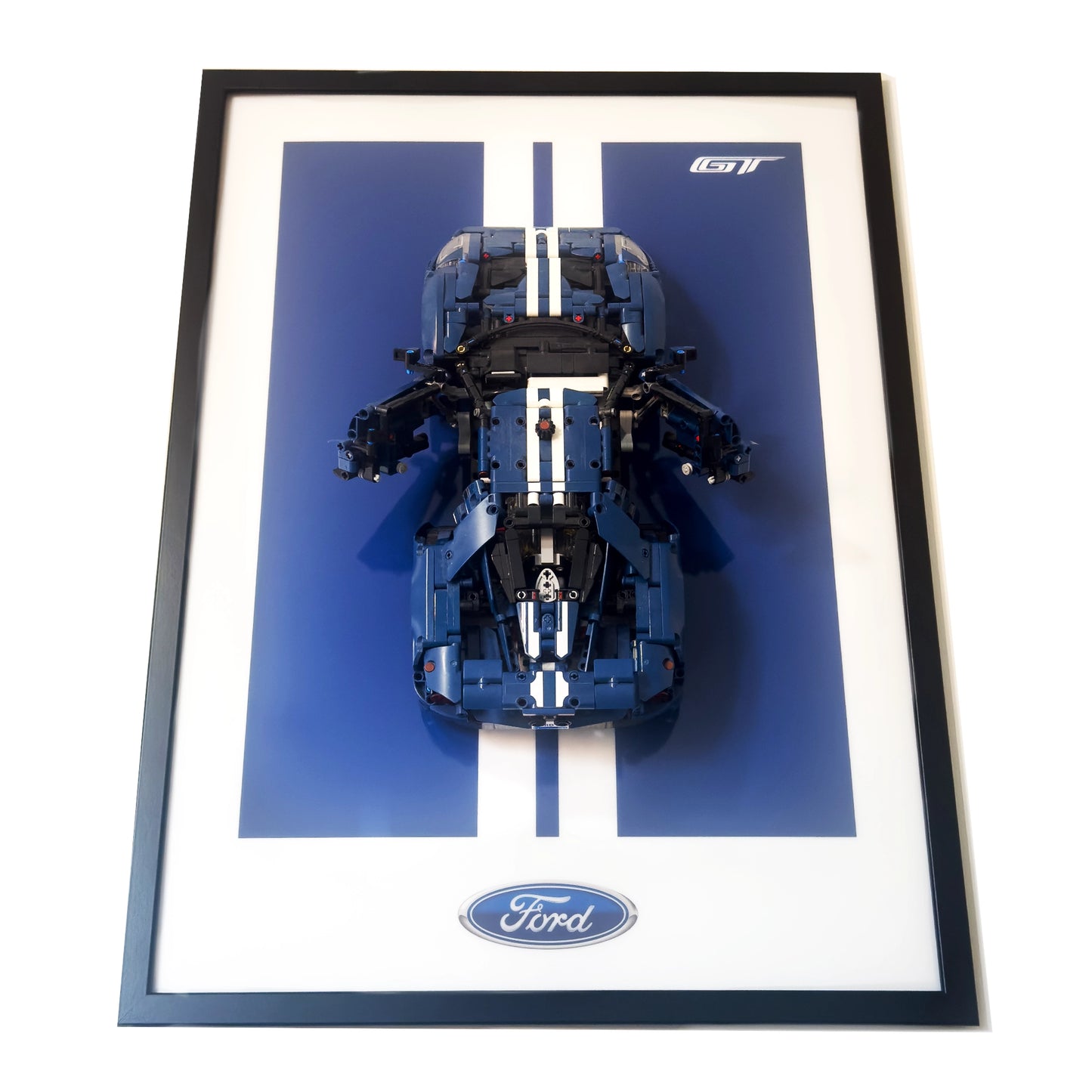 Acrylic Wall Display Mount & Frame for LEGO® Technic Ford GT 42154