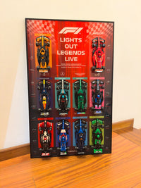 Premium Acrylic Wall Display Frames for LEGO® Speed Champions F1 2025 Collection