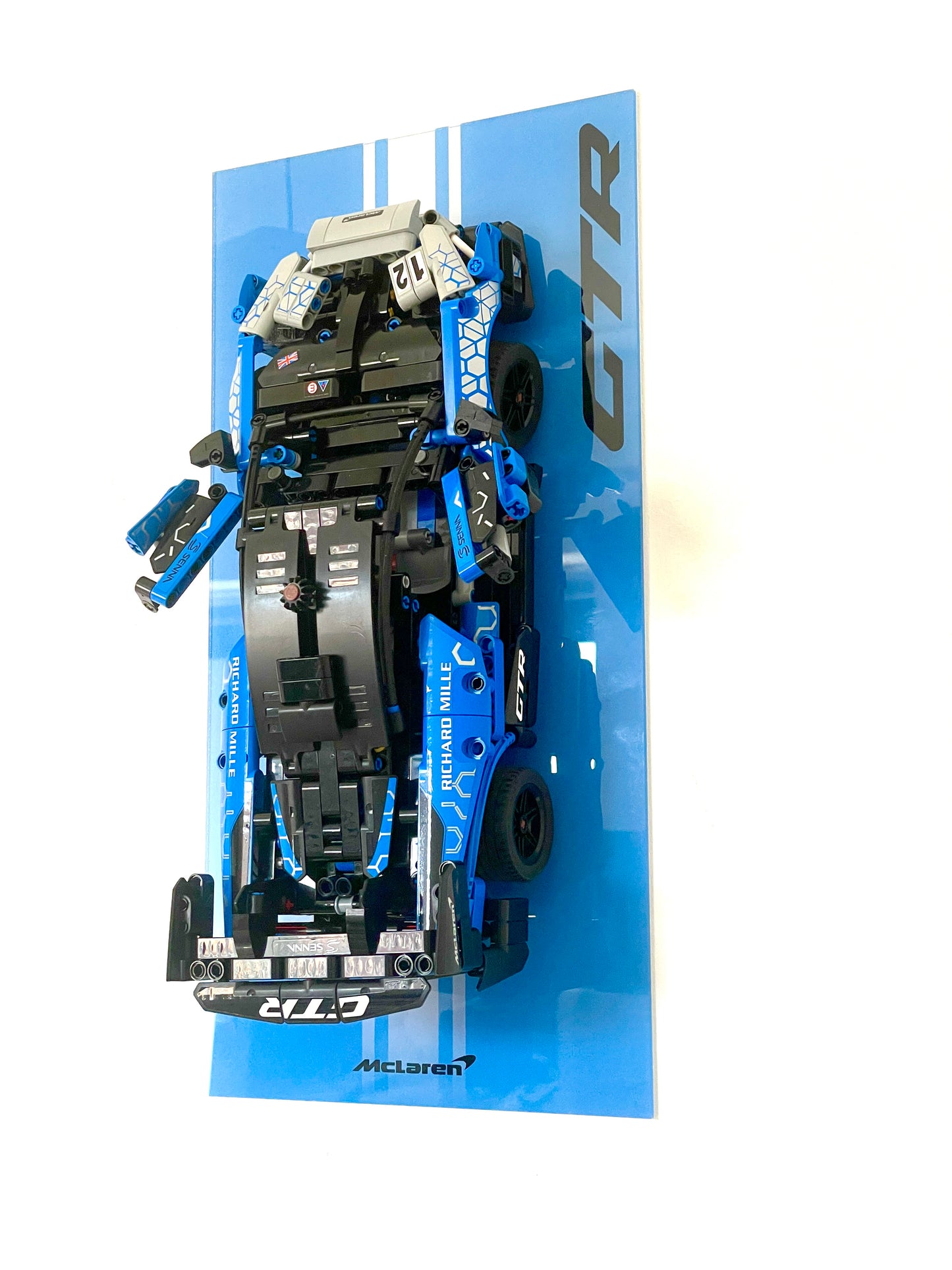 Wall Mount Display for LEGO® Technic McLaren Senna GTR™ 42123 in Acrylic