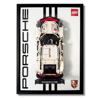 Acrylic Wall Display Mount & Frame for LEGO® Porsche 911 RSR 42096