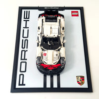 Acrylic Wall Display Mount & Frame for LEGO® Porsche 911 RSR 42096