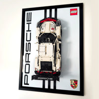 Acrylic Wall Display Mount & Frame for LEGO® Porsche 911 RSR 42096