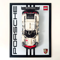 Acrylic Wall Display Mount & Frame for LEGO® Porsche 911 RSR 42096