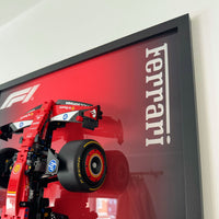 Premium Acrylic & Wood Wall Display for LEGO® Technic Ferrari SF-24 F1 Car (42207) – 80x50cm