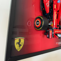 Premium Acrylic & Wood Wall Display for LEGO® Technic Ferrari SF-24 F1 Car (42207) – 80x50cm