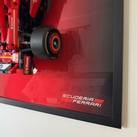 Premium Acrylic & Wood Wall Display for LEGO® Technic Ferrari SF-24 F1 Car (42207) – 80x50cm