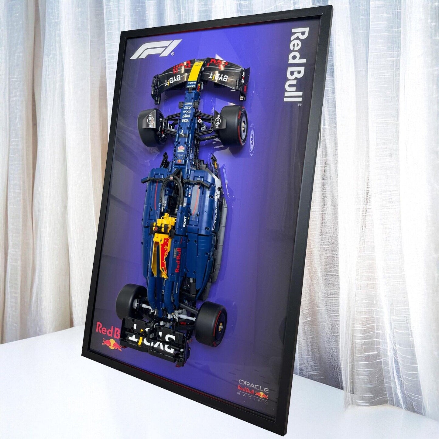 Premium Acrylic Wall Display PACK 2 IN 1 for LEGO® Red Bull + Ferrari SF-24 F1